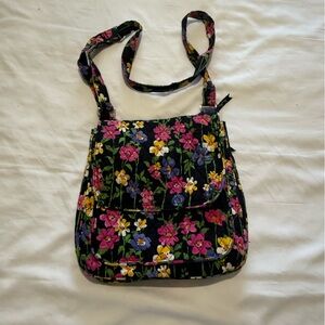 Vera Bradley-  Wildflower Black - Shoulder Bag